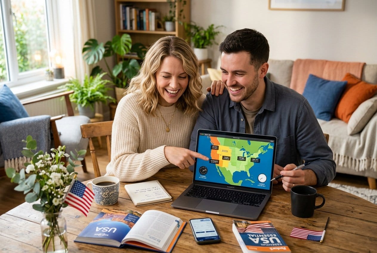 Sådan tager I højde for tidsforskellen på et romantisk ophold i USA